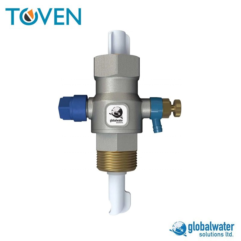 Adattatore in linea FlowThru IFP-100B Dispositivo anti legionella Globalwater